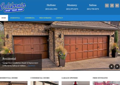 Garage Door Service Website Design
