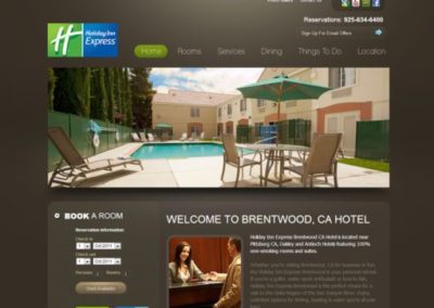 Holiday Inn Website Design