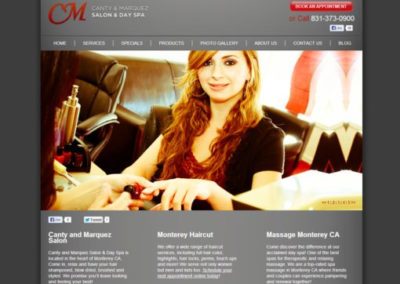Salon Day Spa Website Design